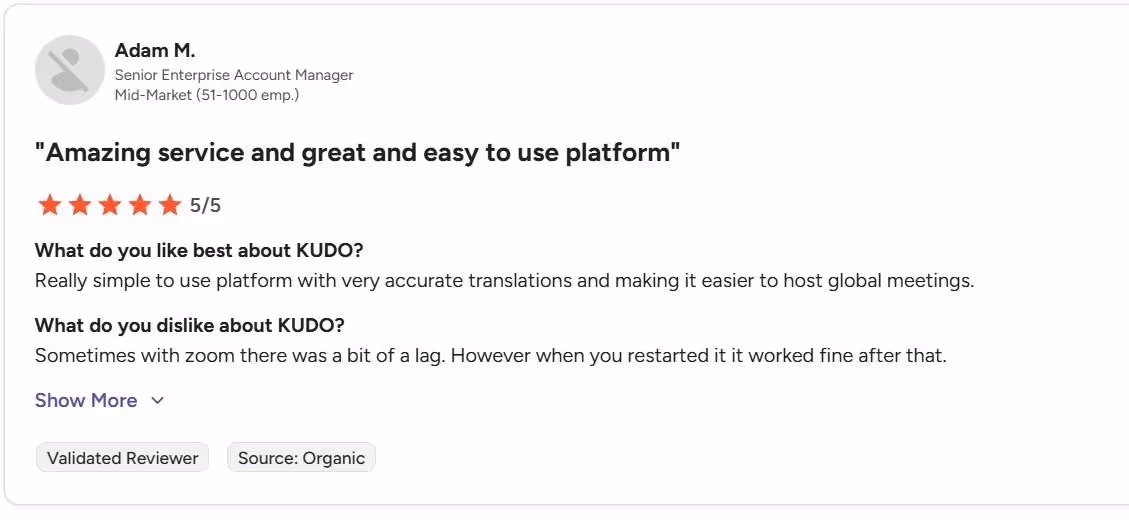 kudo review