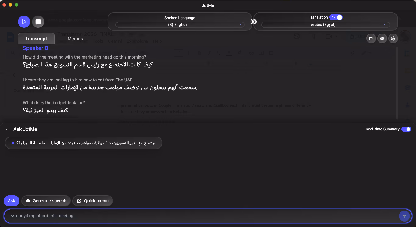 best arabic translator jotme contextual translation