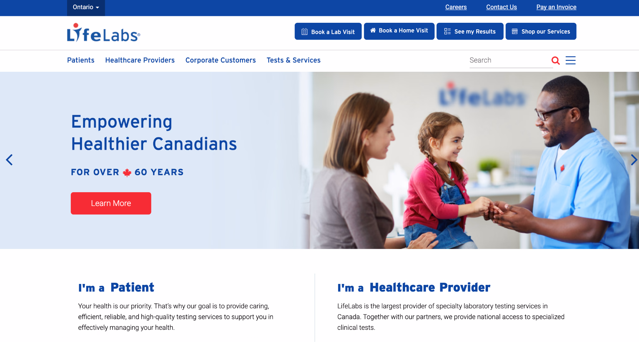 LifeLabs Startseite