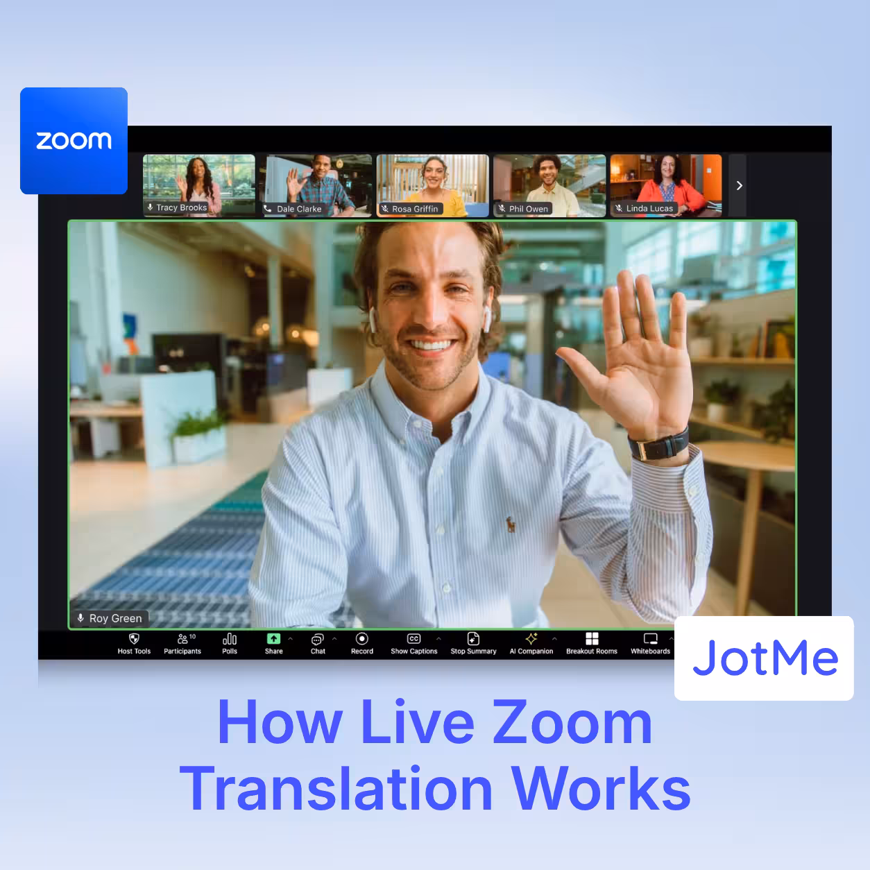 JotMe — Zoom Übersetzung: So funktioniert sie – der Guide für Enterprises