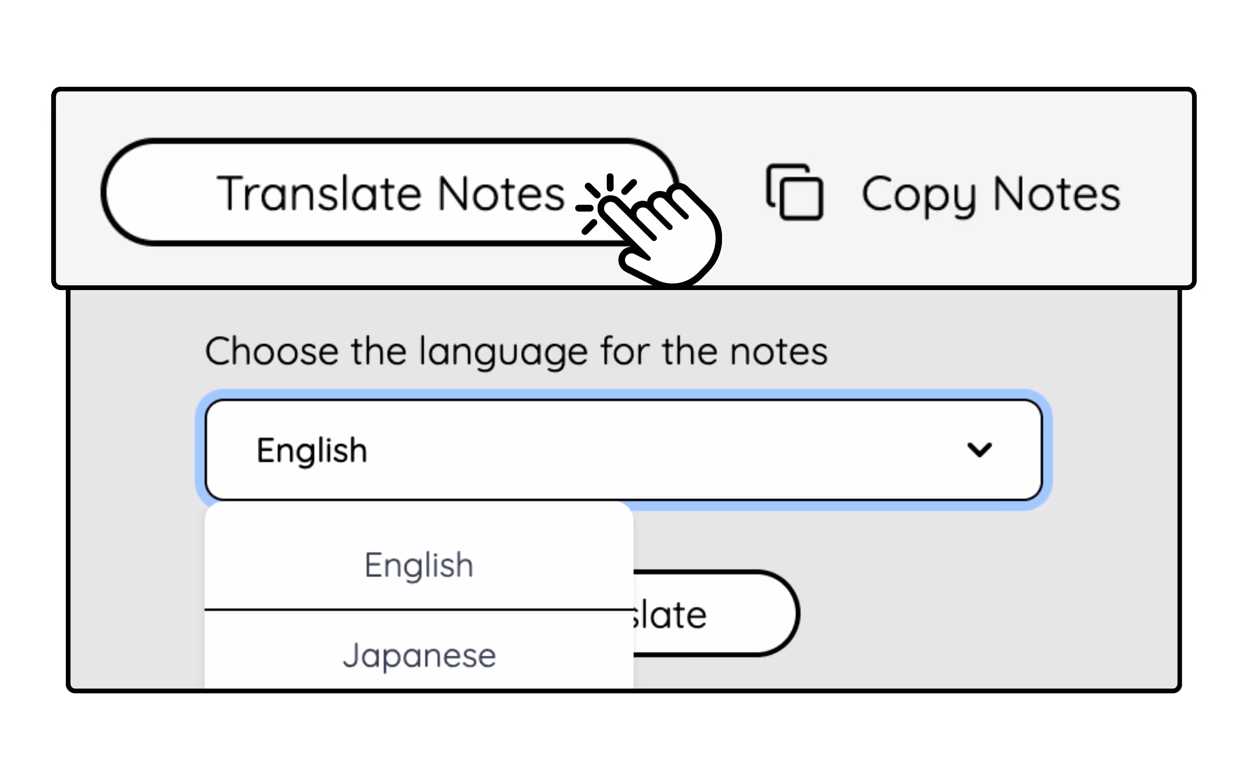 AI meeting notes translation