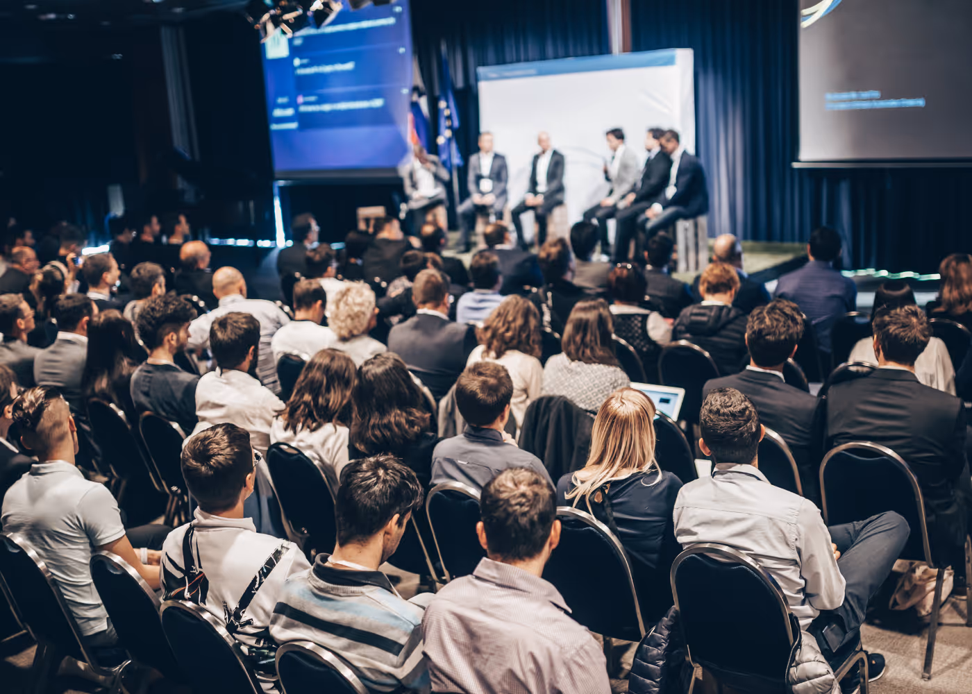 Live events, conferences, and panel discussions where audiences can follow your organization’s message across languages.