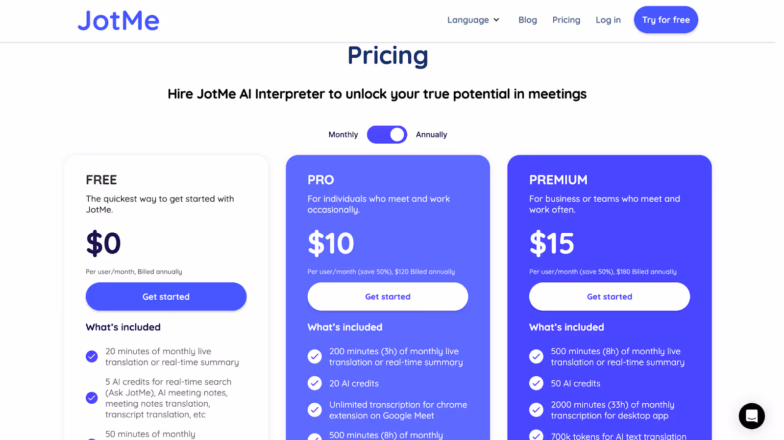 jotme pricing