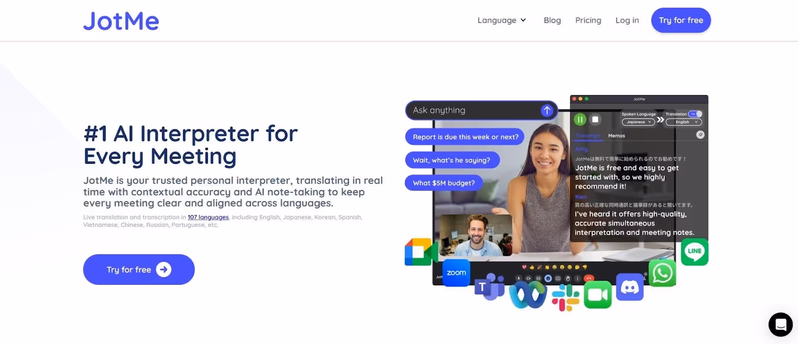 JotMe — Comparación rápida de las mejores herramientas de traducción de IA (2025)