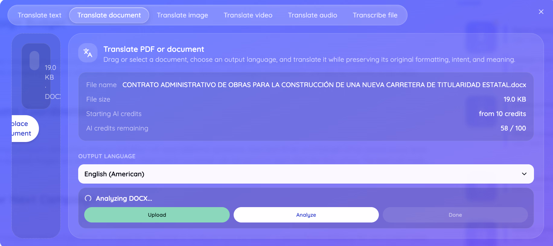 tải file word lên jotme để dịch