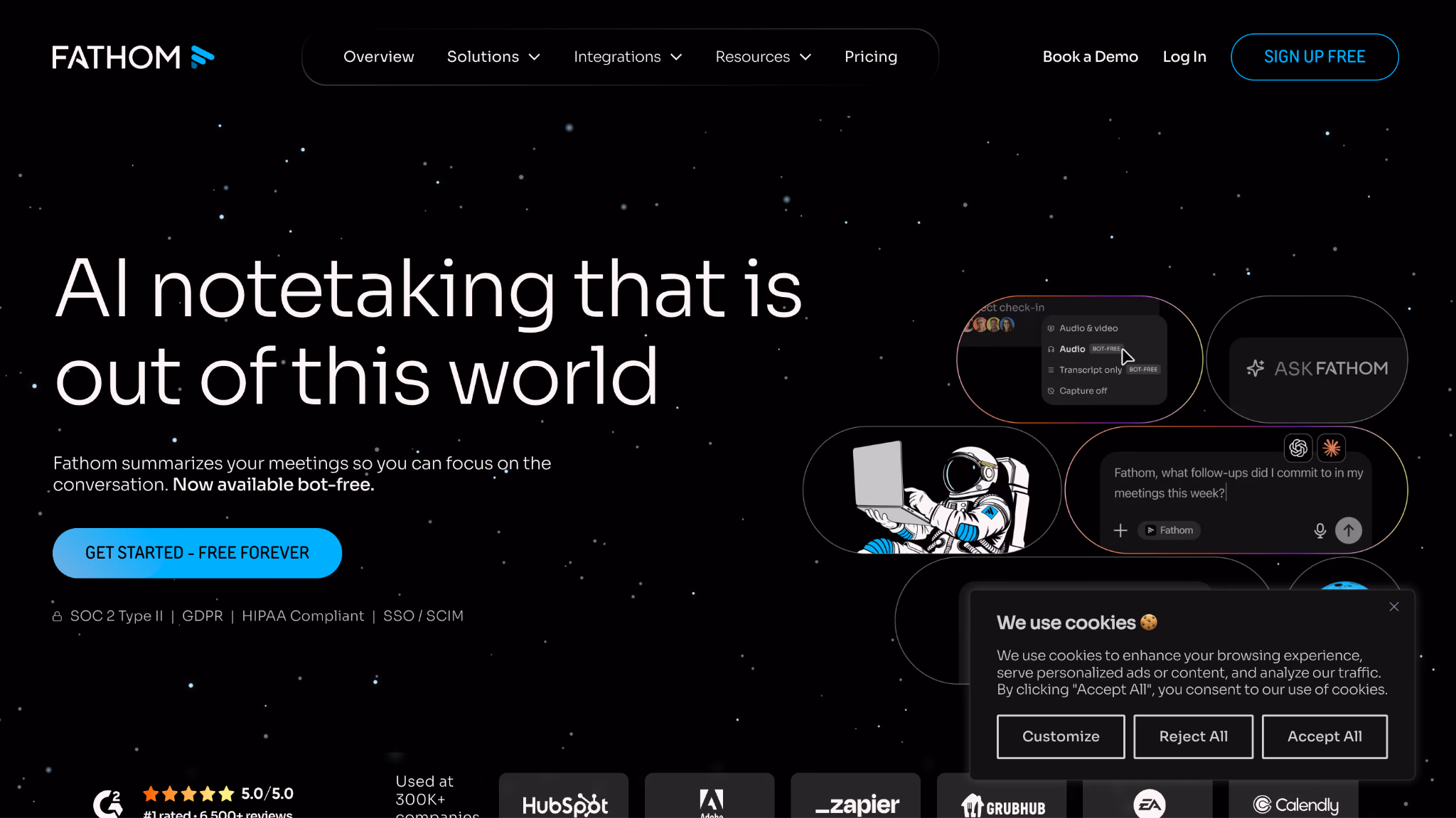 fathom homepage