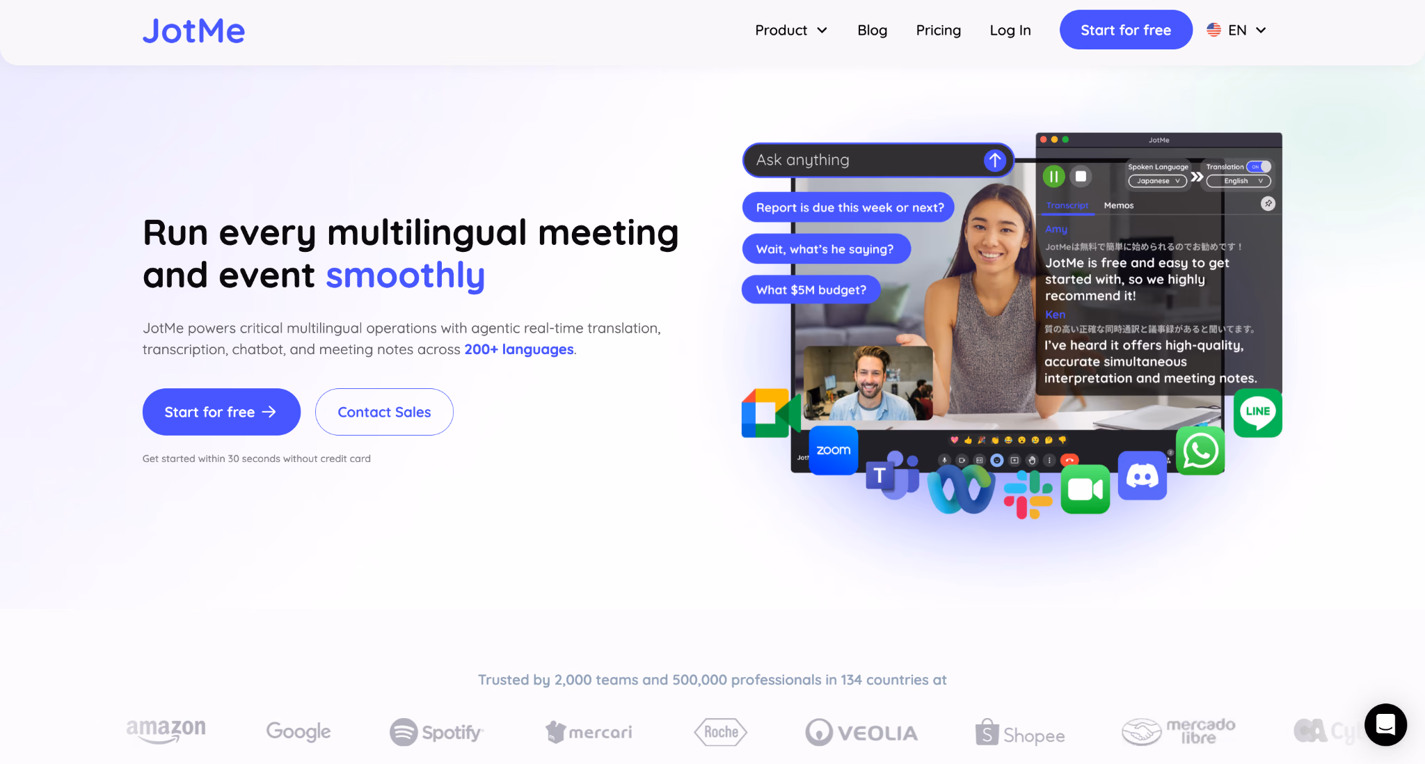 Google Meet 内置翻译的语言局限对比