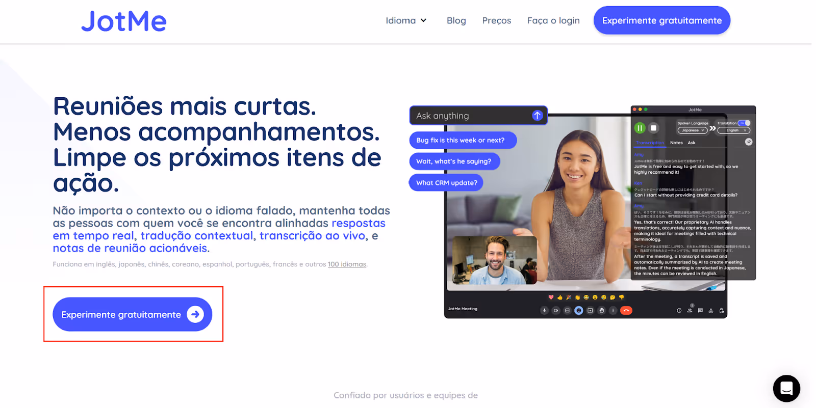 jotme portuguese homepage