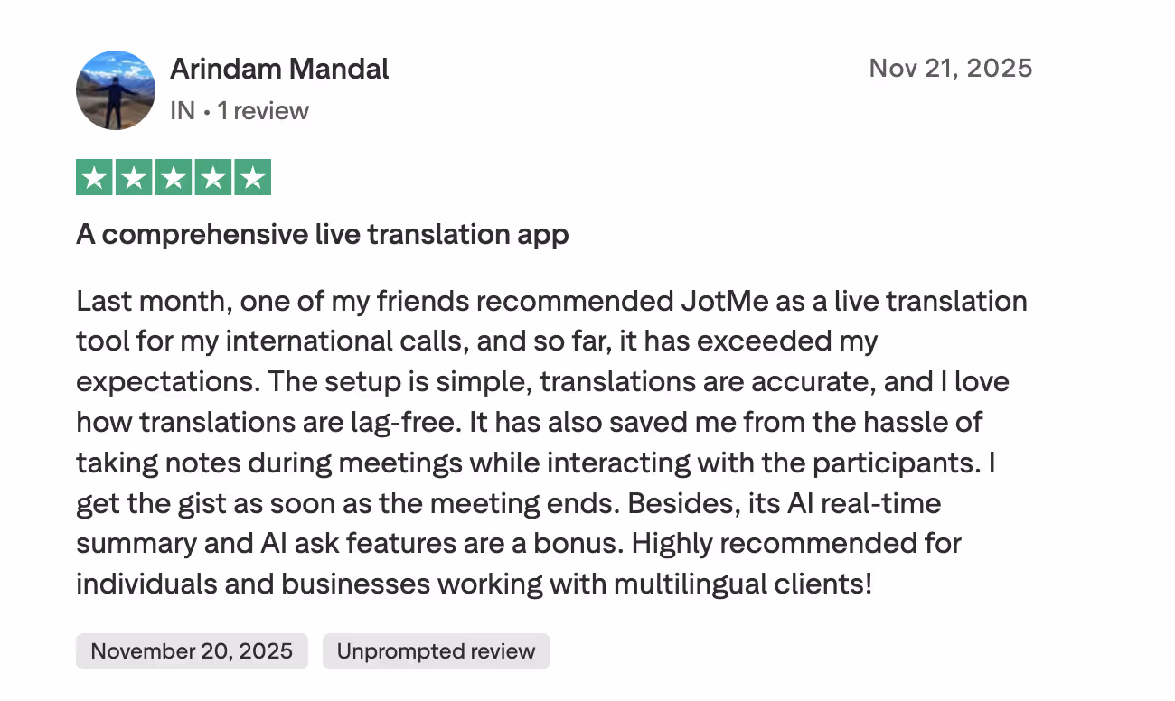 jotme trustpilot review