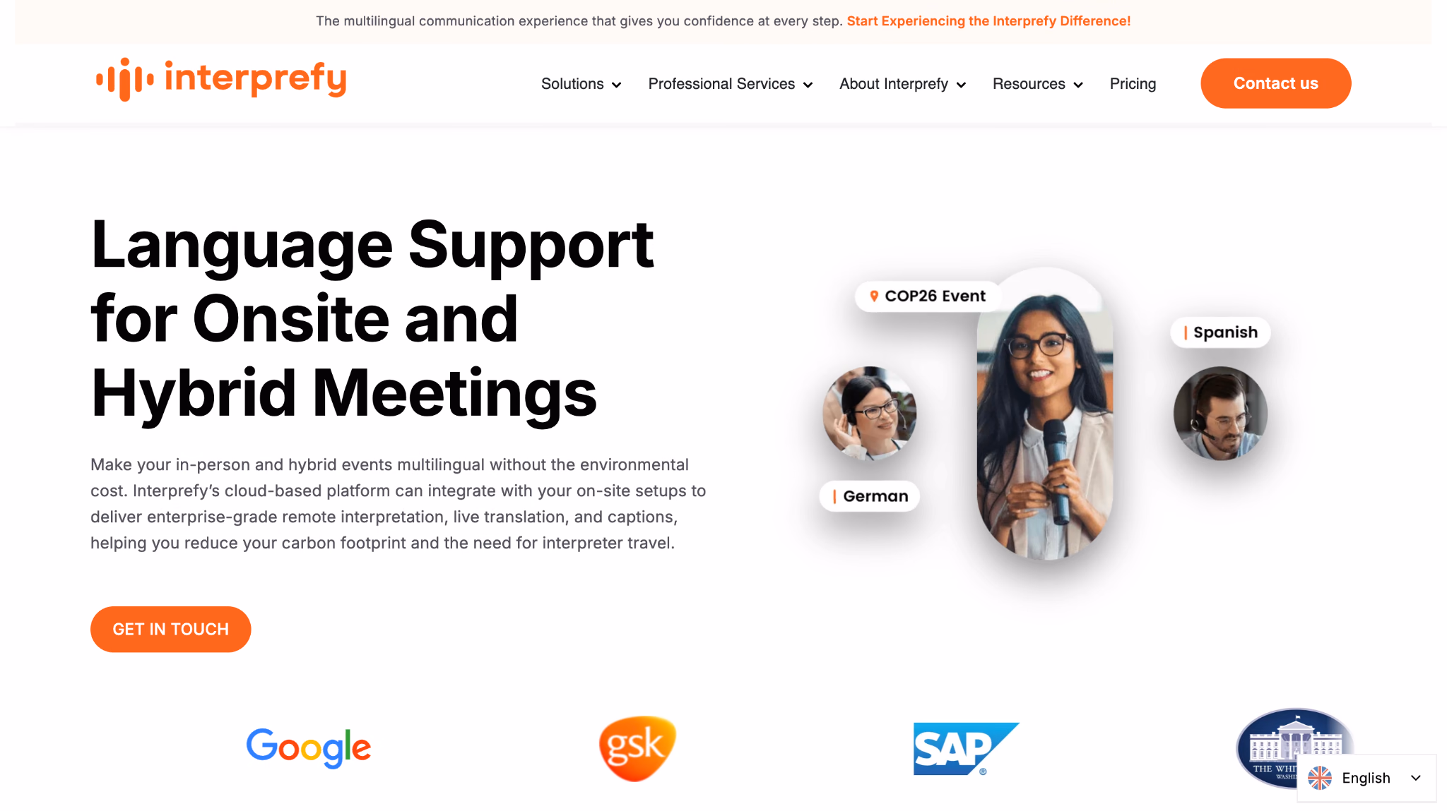 interprefy homepage