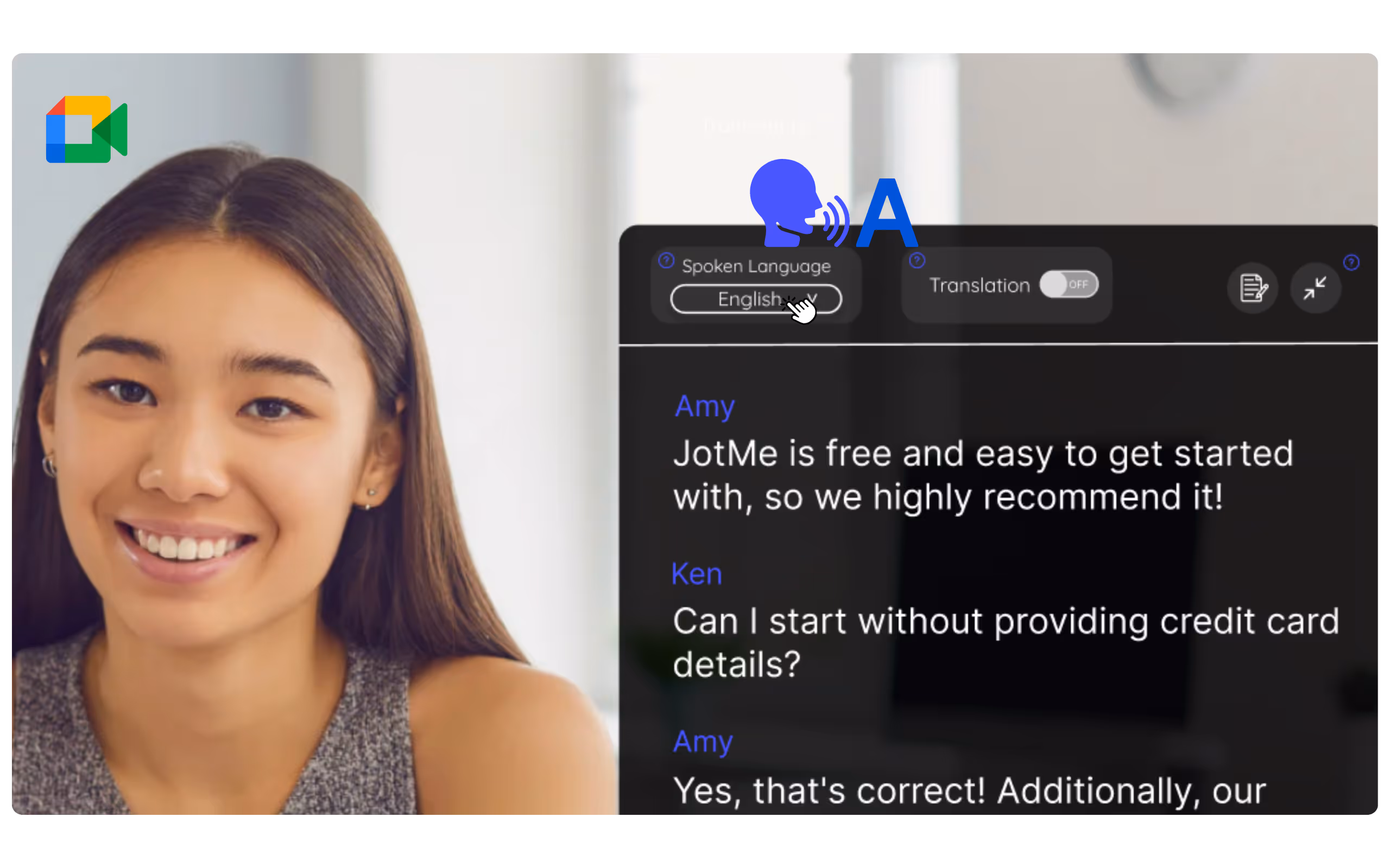Language setting to your preferences