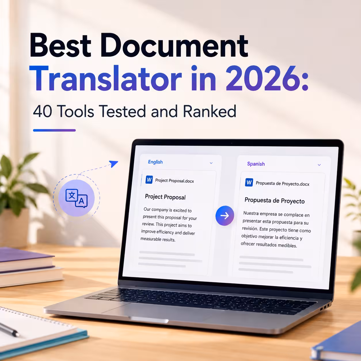 JotMe — Bester Dokument-Übersetzer 2026: 40 Tools getestet und bewertet