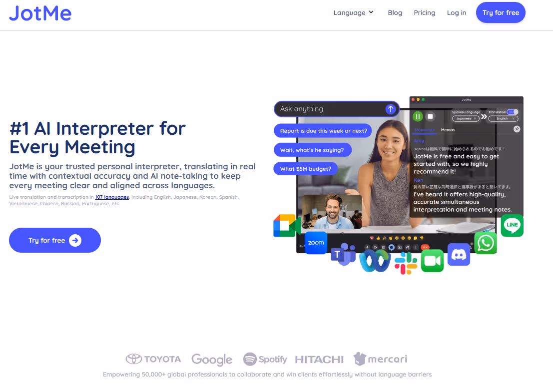 jotme homepage
