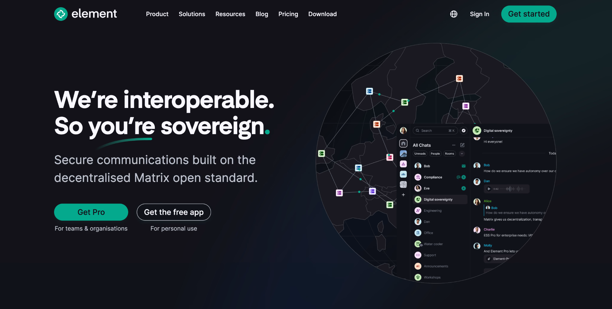 element homepage