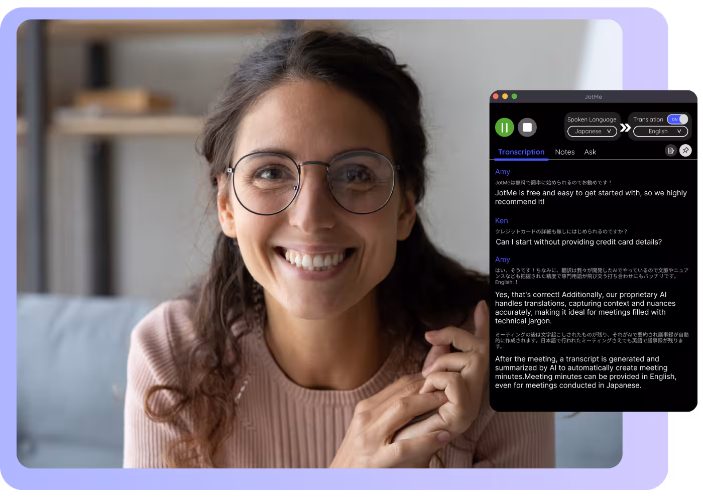 JotMe — Chuyển tin nhắn thoại WhatsApp thành văn bản