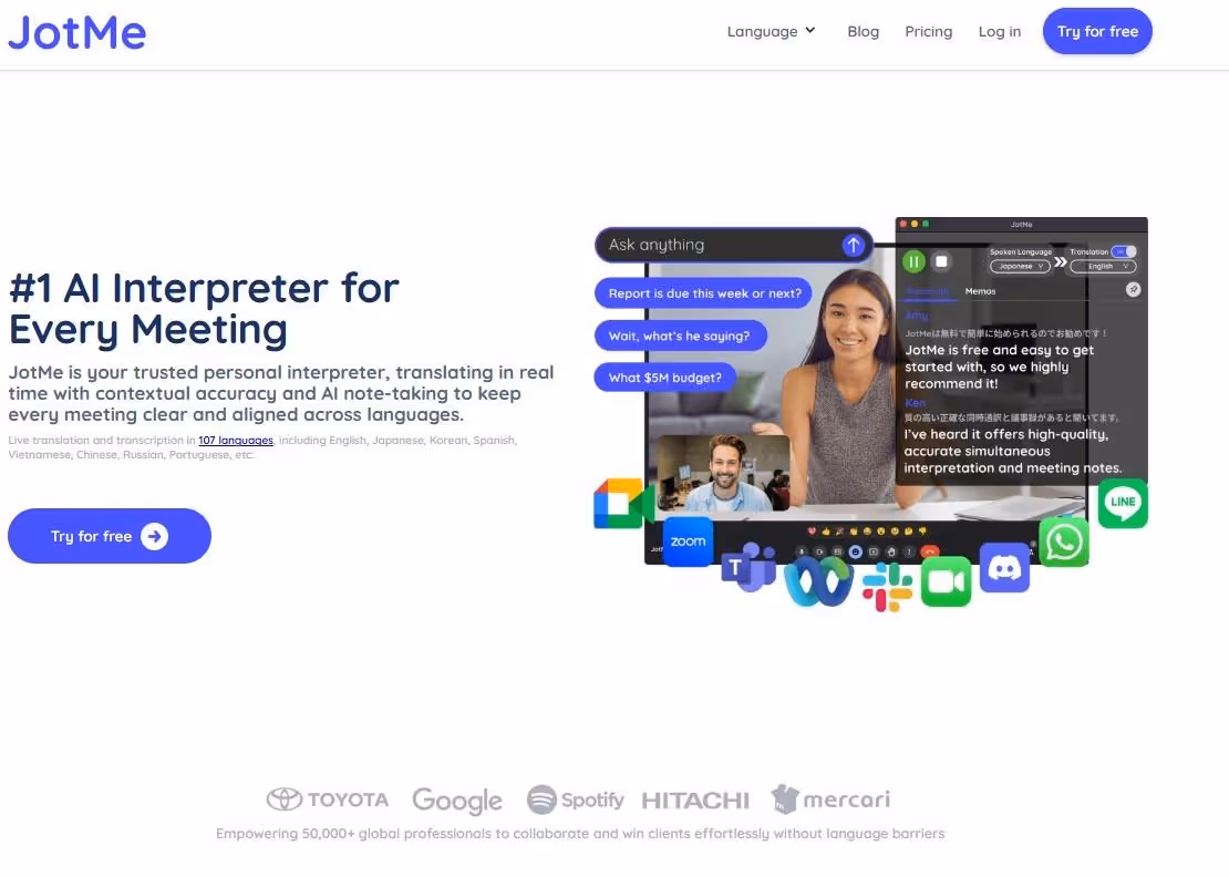 JotMe — Comparaison rapide des outils de traduction en direct de l'anglais vers l'ukrainien