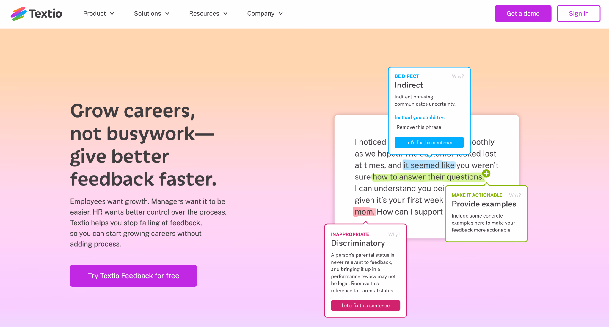 Textio Startseite