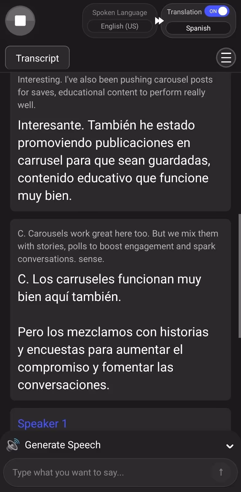 jotme continuous translation