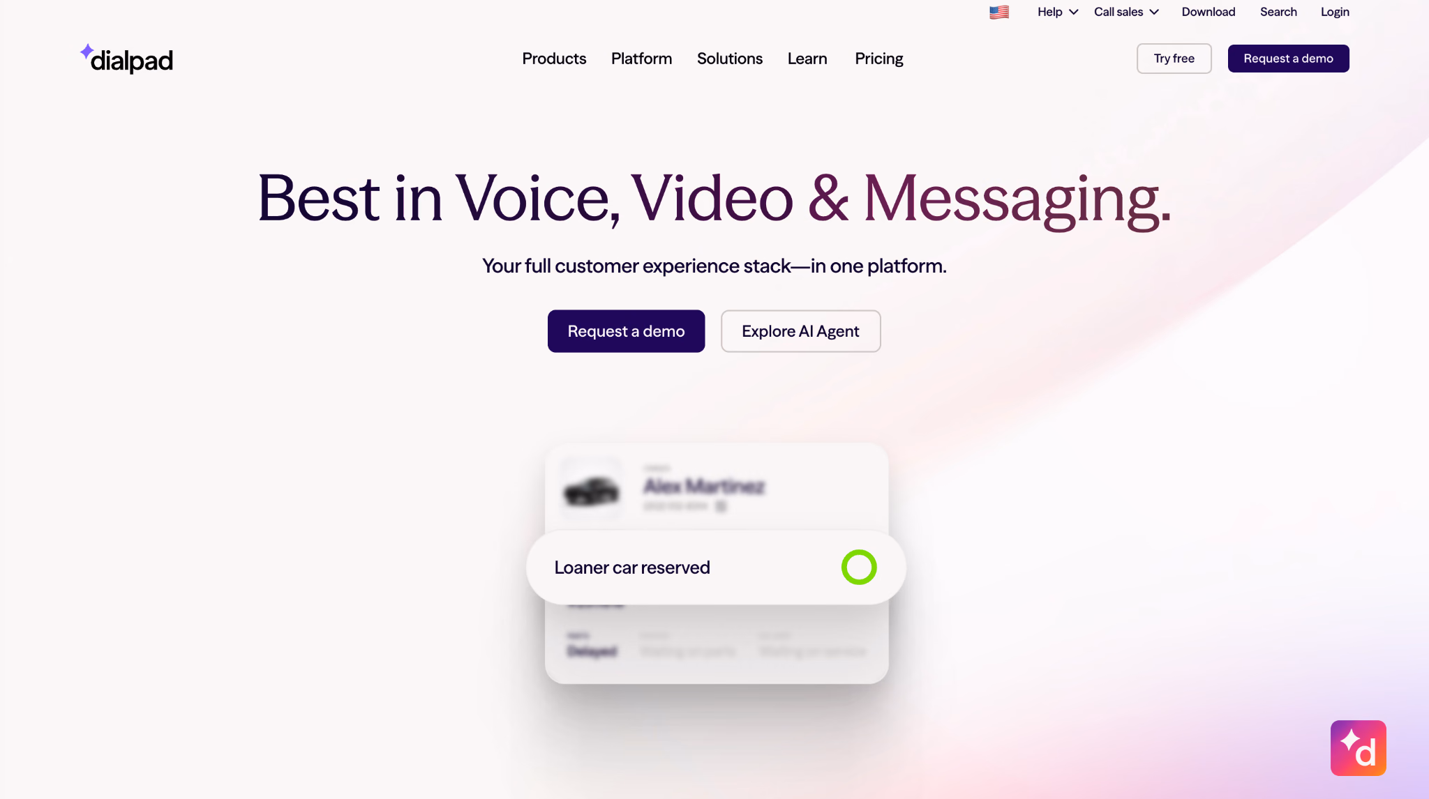 dialpad homepage