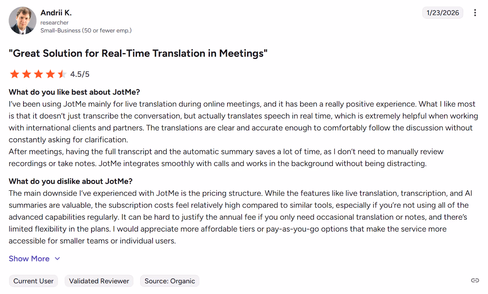 jotme review