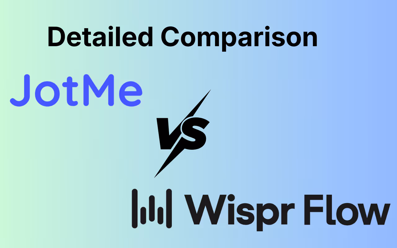 Best Voice-to-Text Transcription App in 2026: Wispr Flow vs. JotMe
