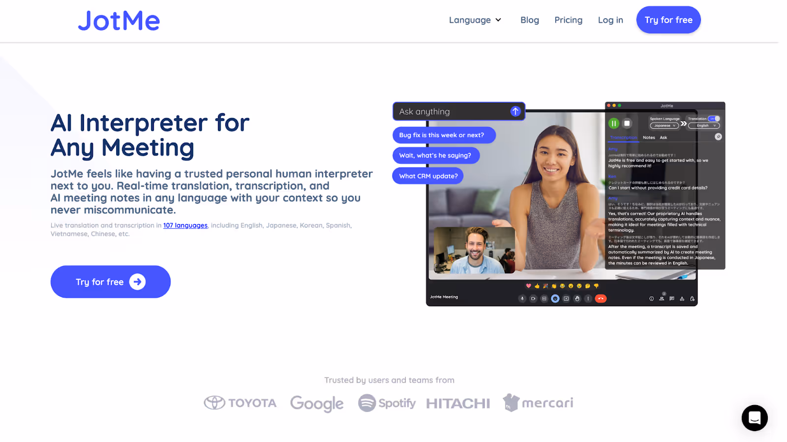jotme homepage
