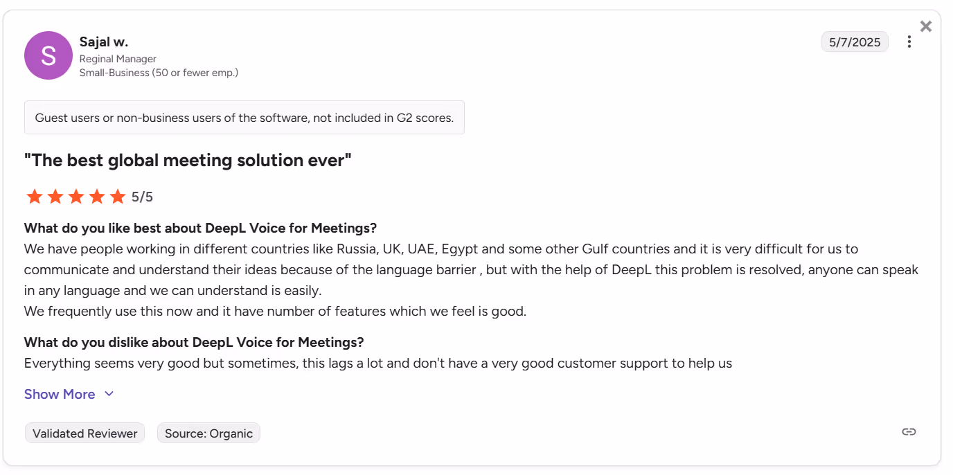 deepl voice review