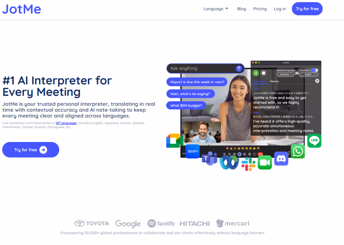 jotme homepage