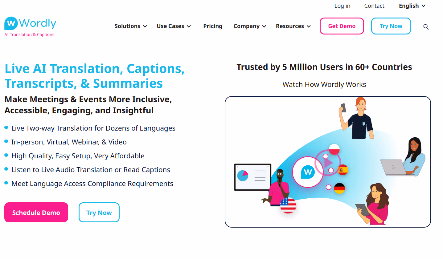wordly ai homepage