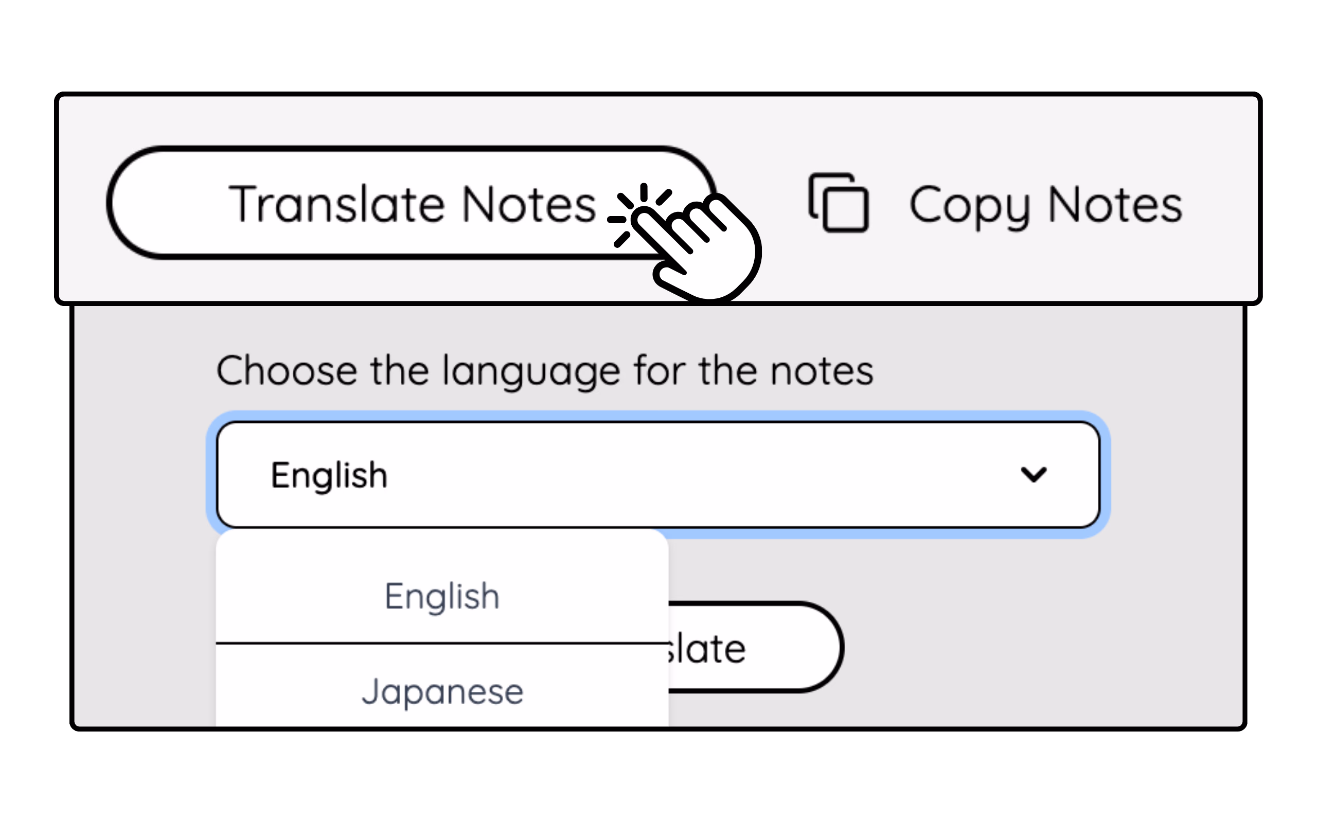 AI meeting notes translation