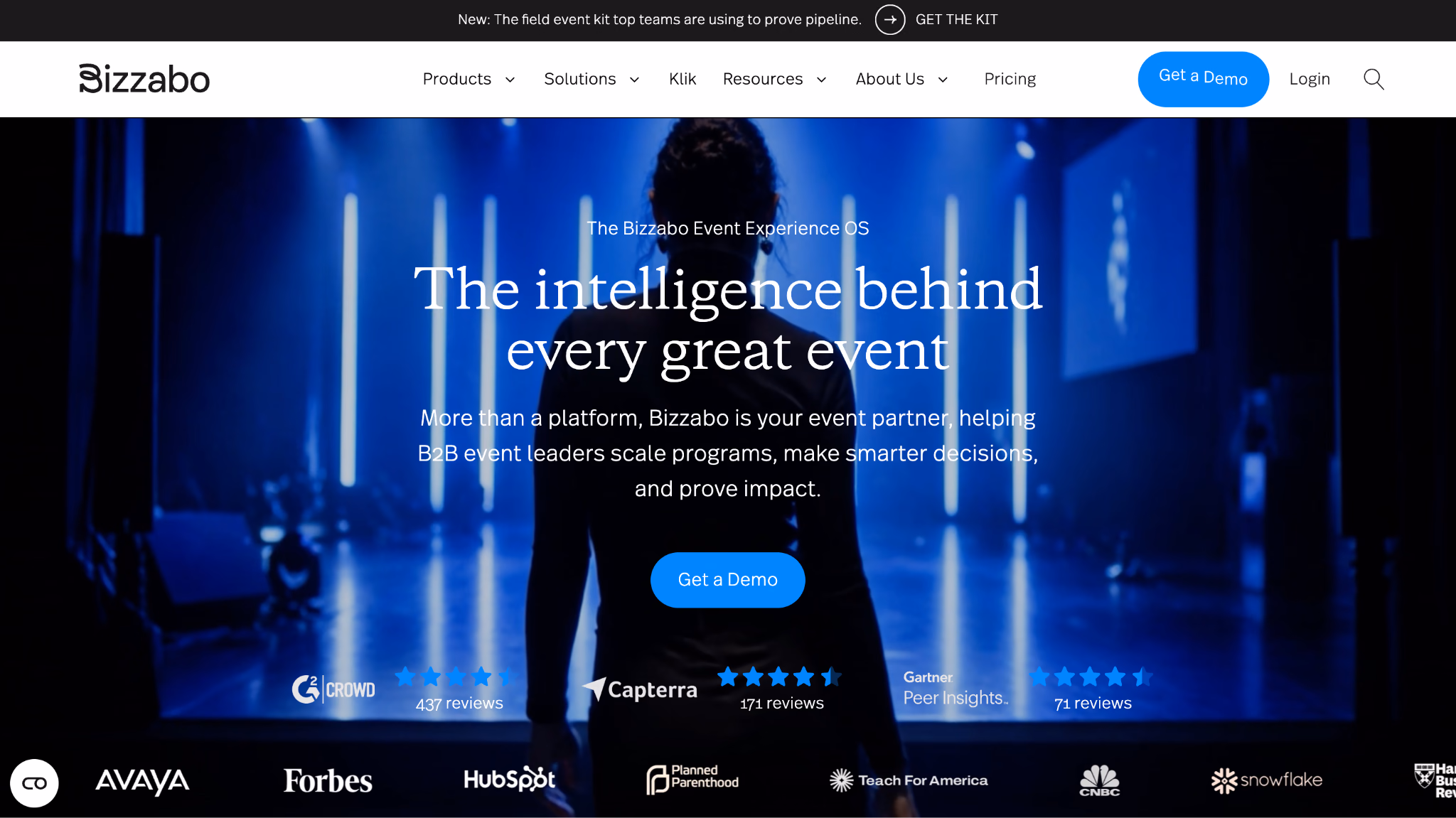 bizzabo homepage