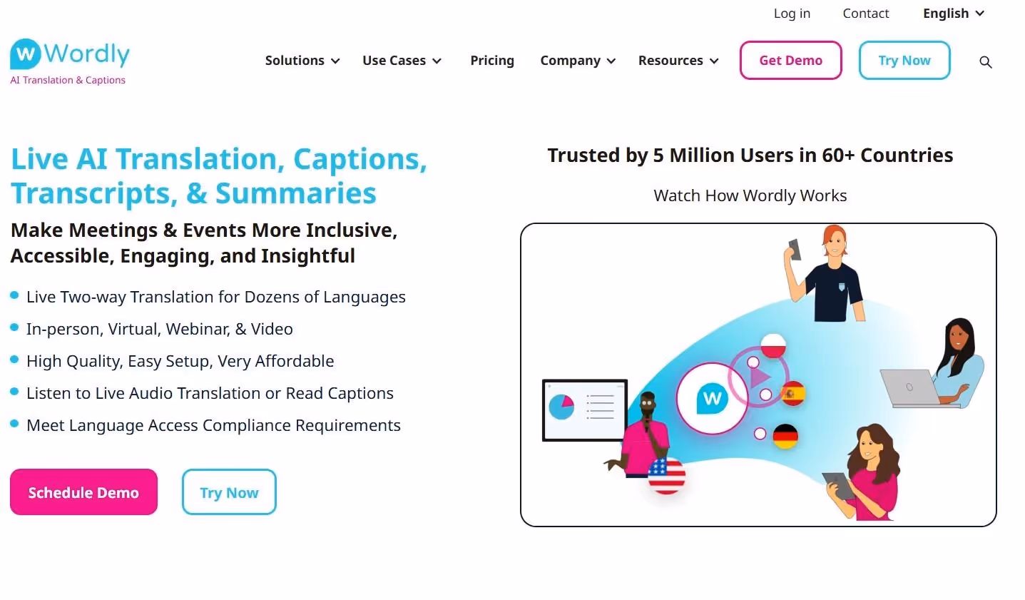 wordly ai homepage