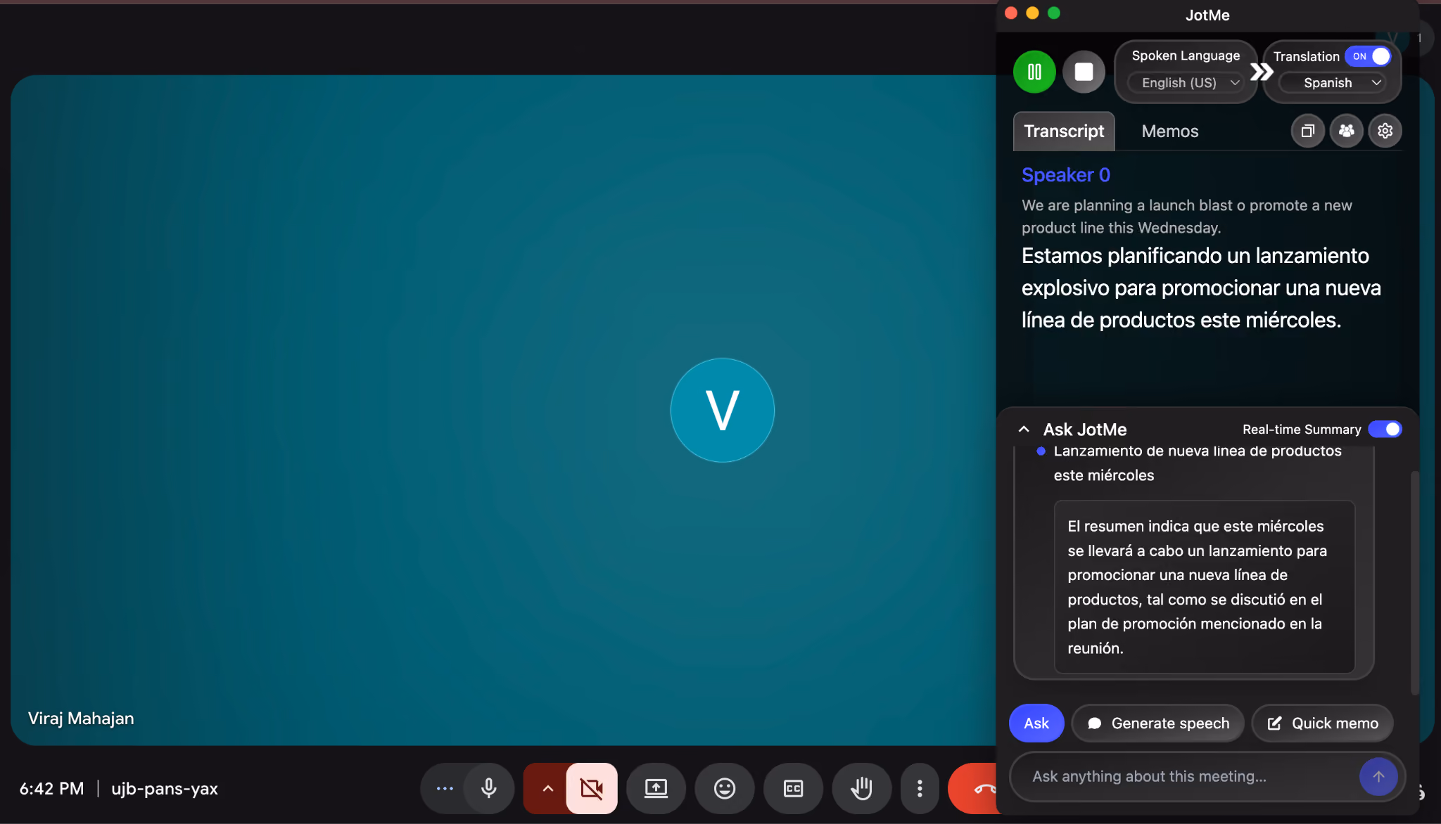 JotMe — ‍TL;DR