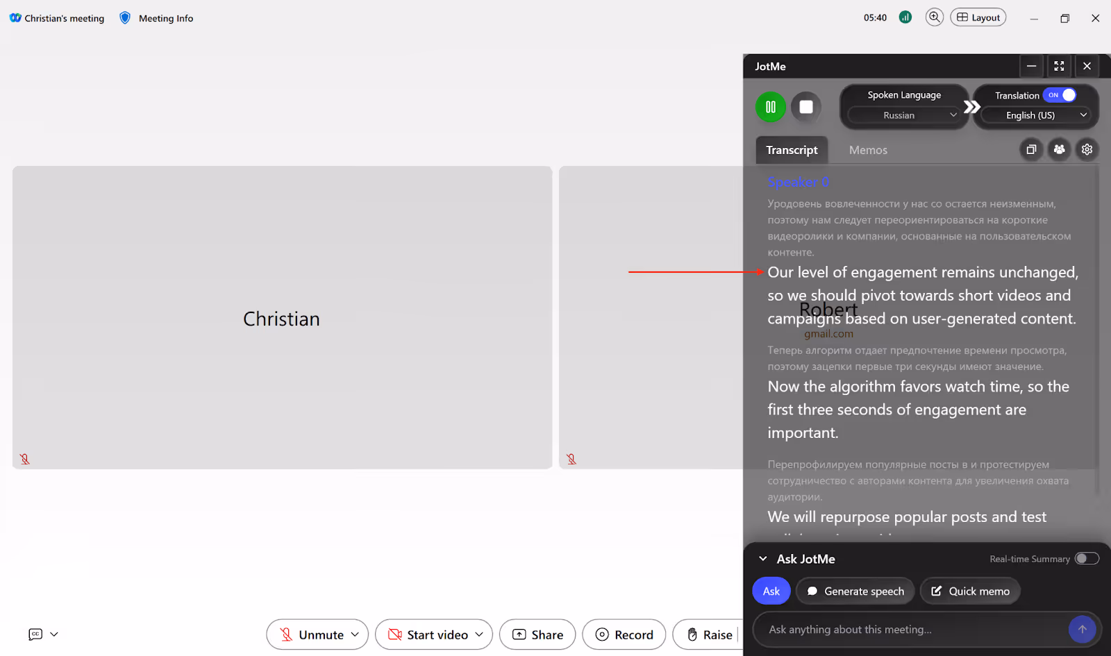 jotme live translation