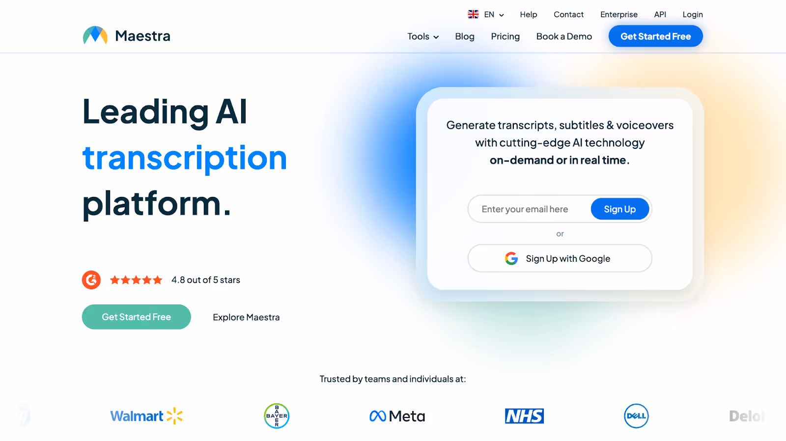maestra ai homepage