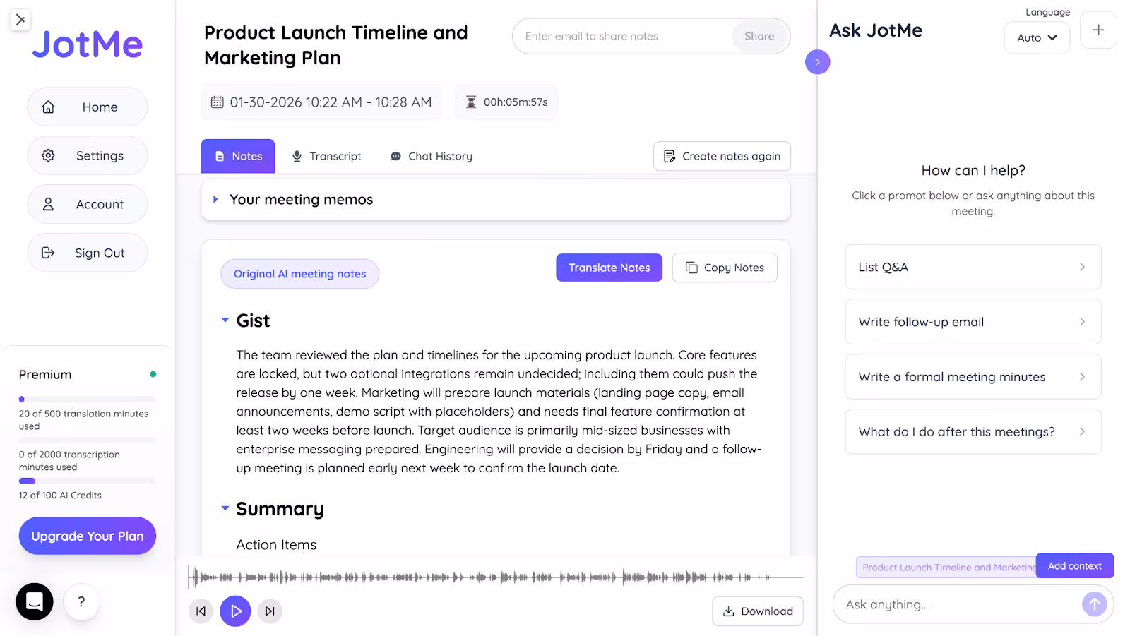 JotMe — Quick Summary of the 18 Best AI Translation Tools (2026)