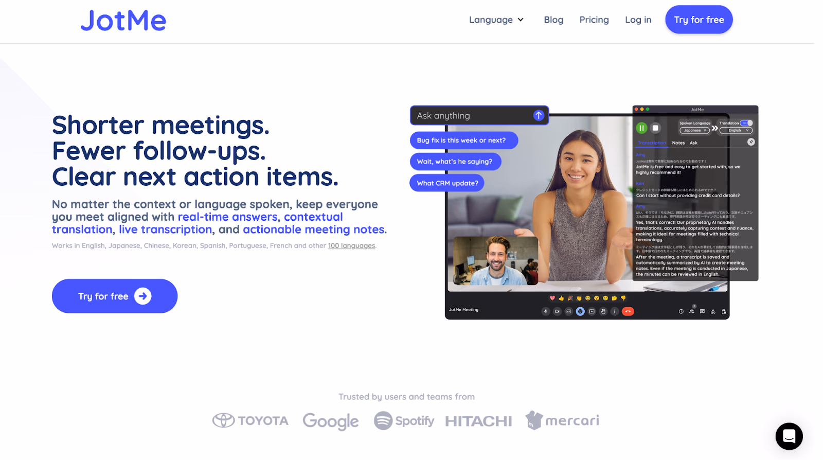 JotMe — Quick Comparison Between English-to-Chinese Live Translators