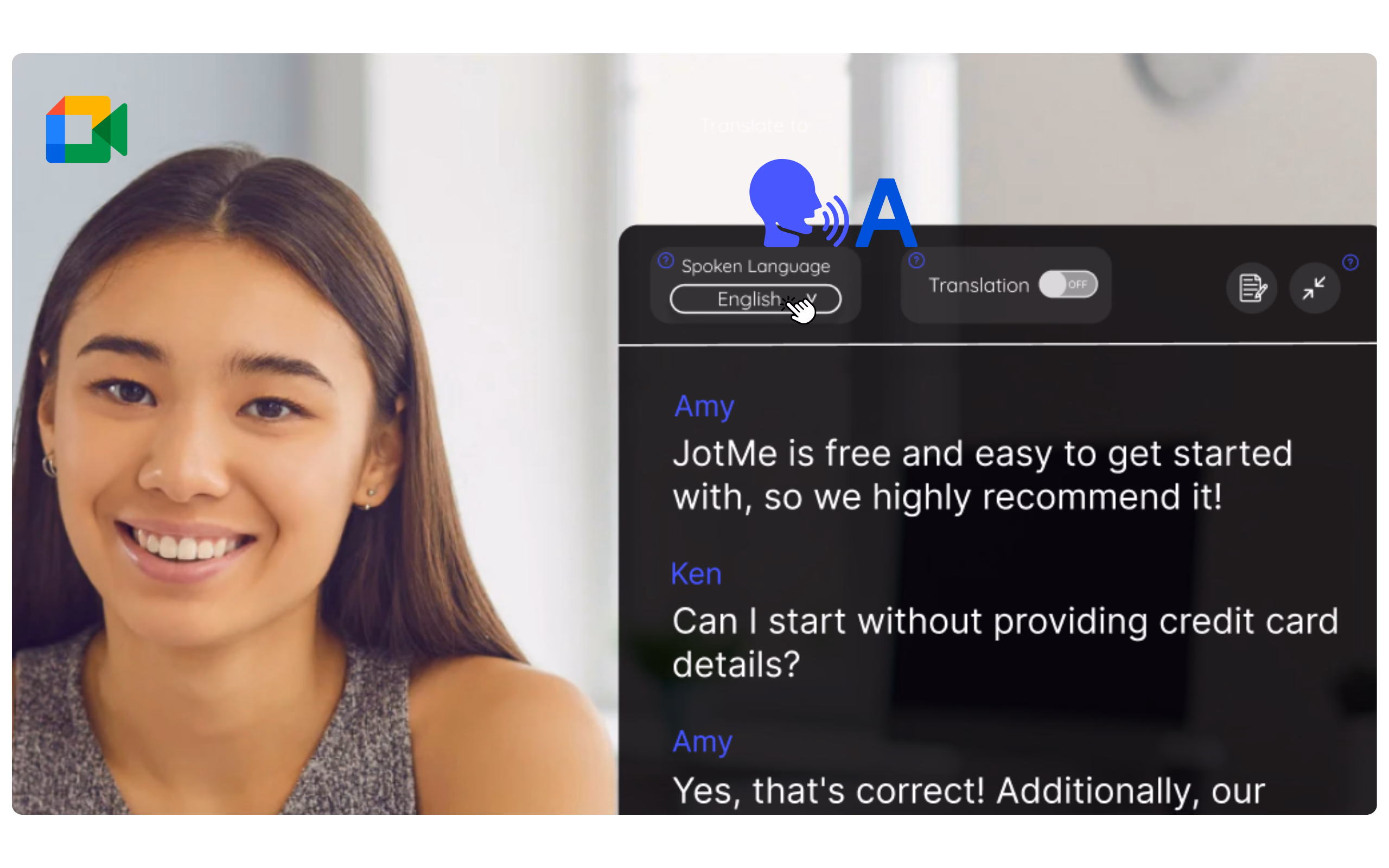 Language setting to your preferences