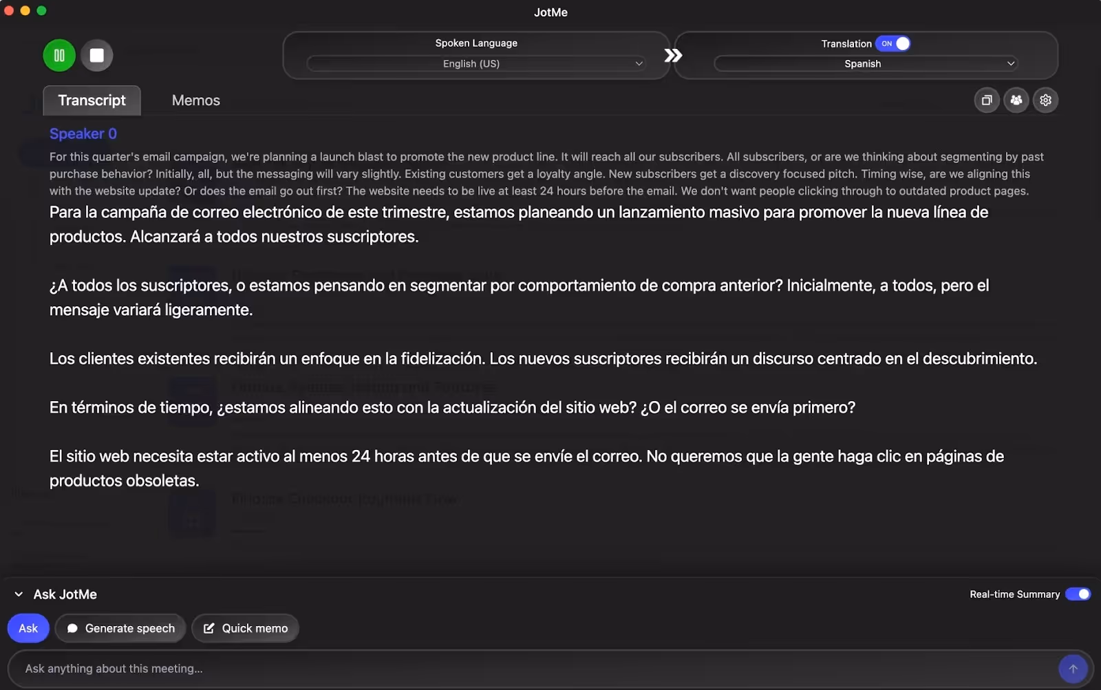 jotme live contextual translation