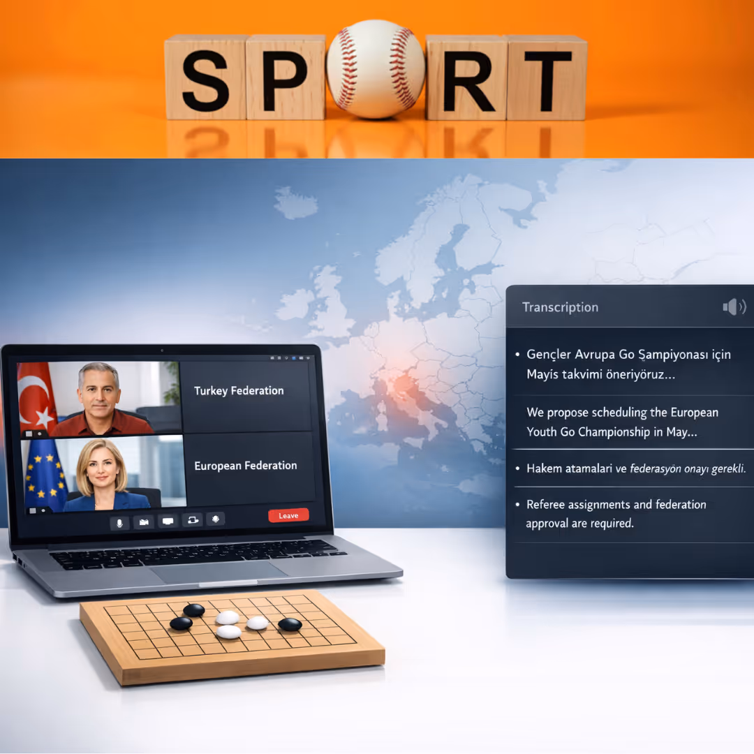 Wie die Echtzeit-Transkription von JotMe die grenzüberschreitende Zusammenarbeit in europäischen Sportverbänden ermöglichte