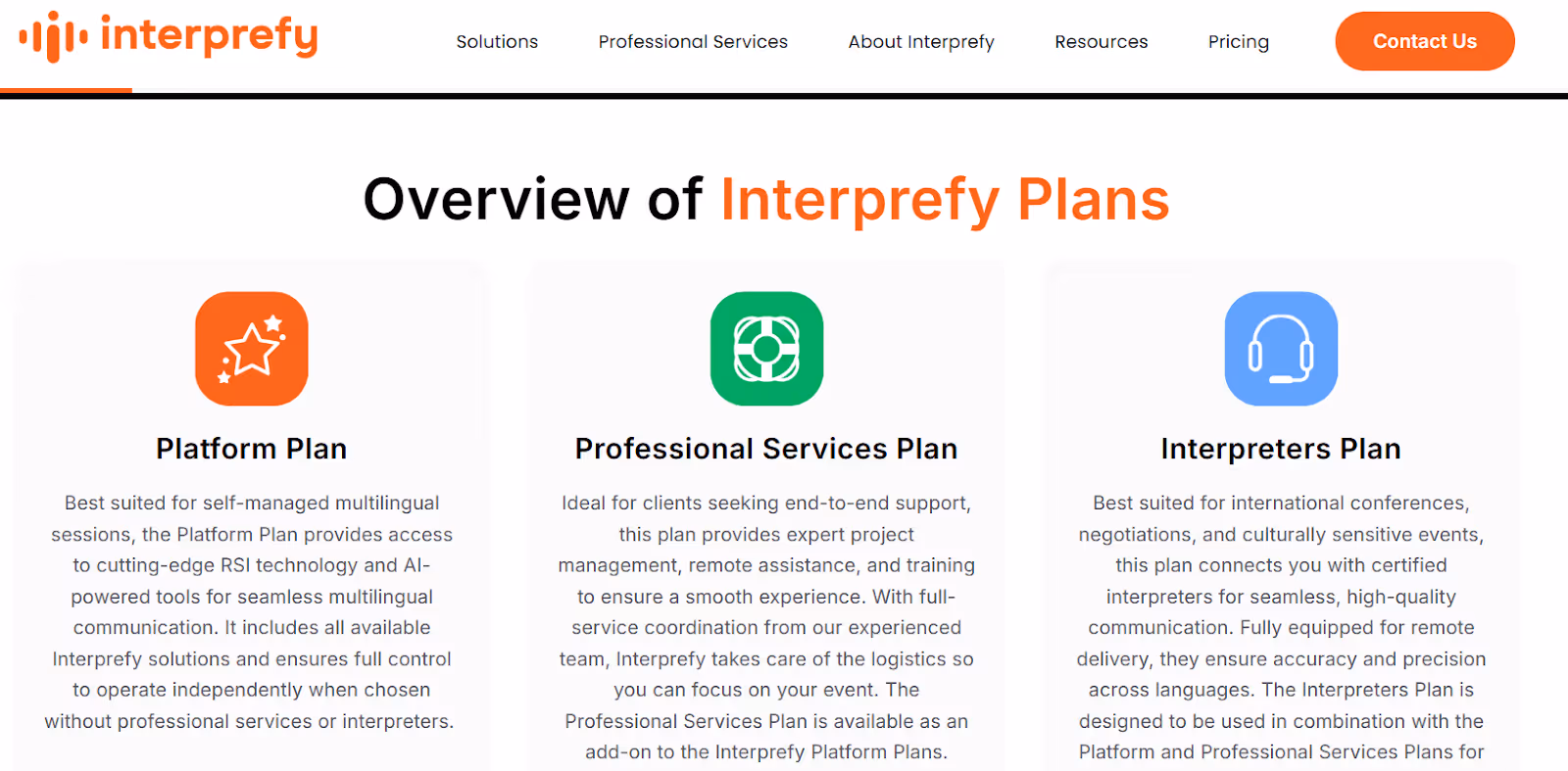 interprefy pricing