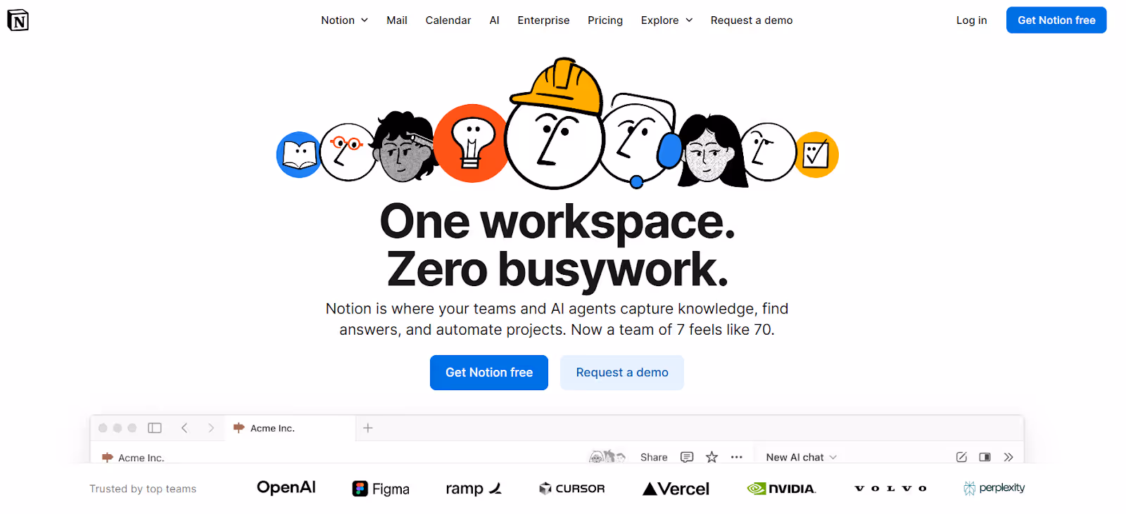 notion homepage