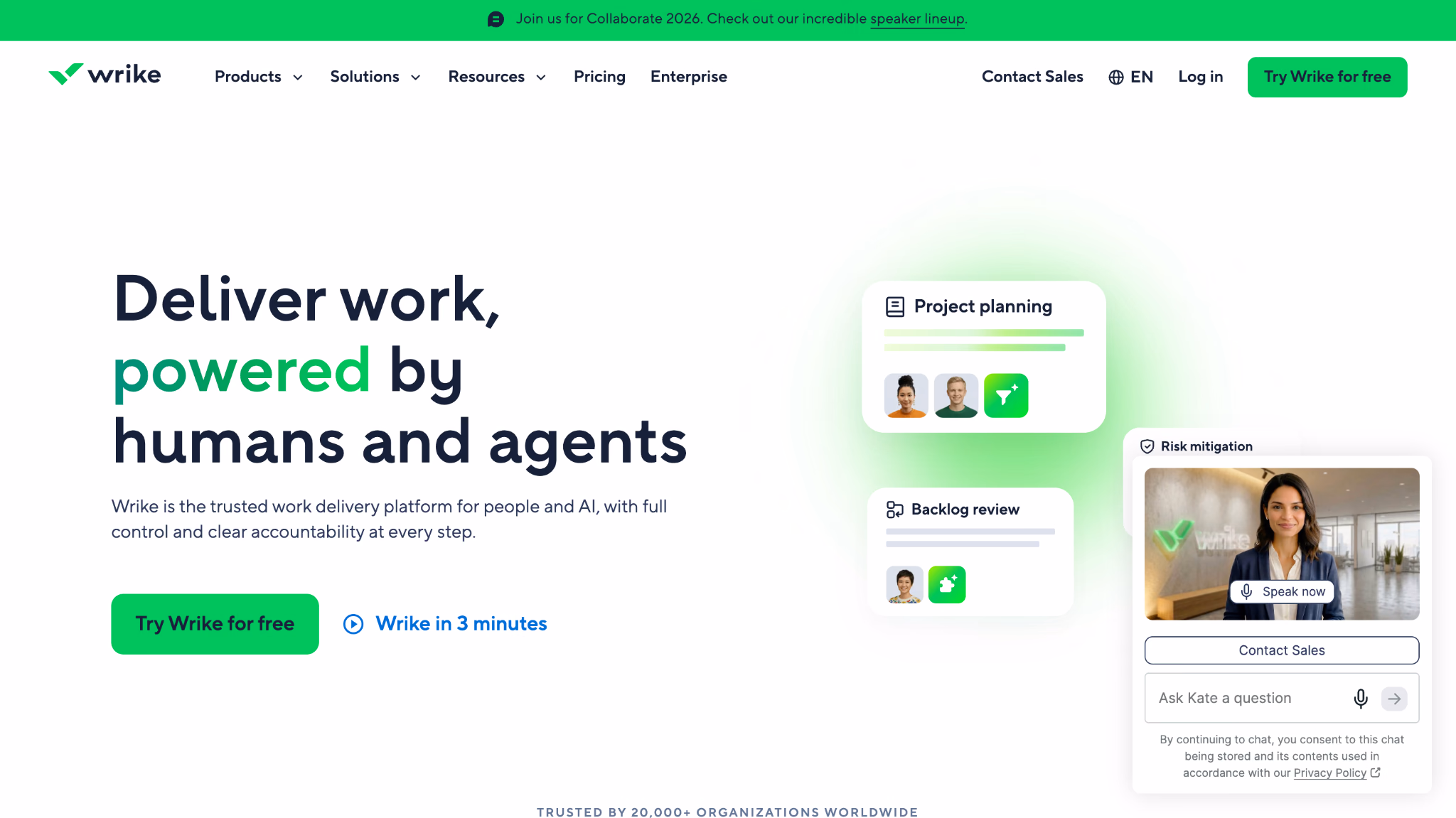 wrike homepage