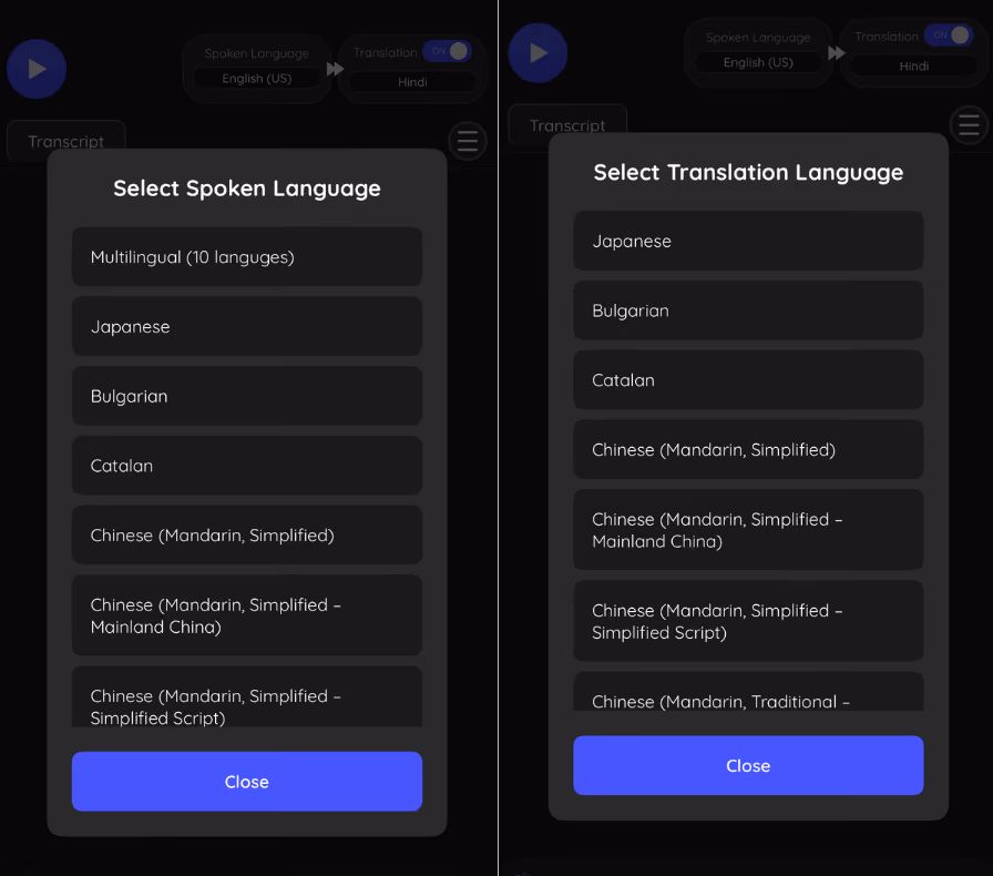 How to Use Live Translation JotMe Mobile App