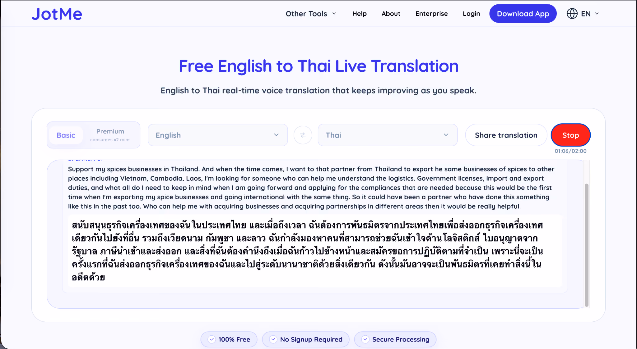 JotMe — TL;DR: Top 6 English to Thai Translation Apps in 2026