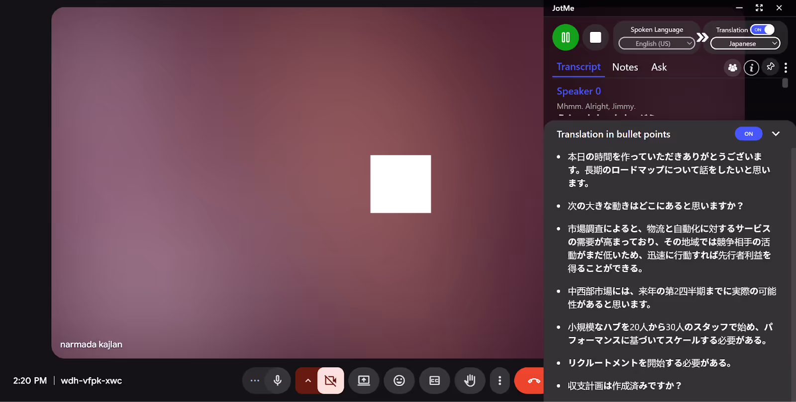 JotMe — Zusammenfassung der einzelnen Live-Übersetzungstools vom Englischen ins Japanische